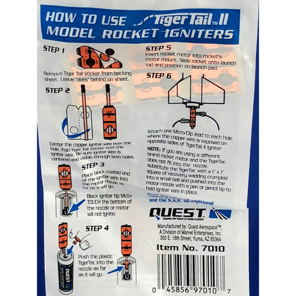 Model Rocket Igniters (6 Pack) - Rockets - Activity Based Supplies